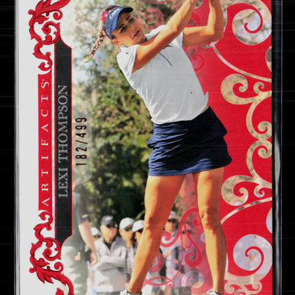 2026 Upper Deck Artifacts Golf Lexi Thompson #32 Red 182/499