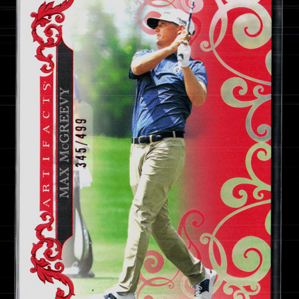 2026 Upper Deck Artifacts Golf Max McGreevy #21 Red 345/499