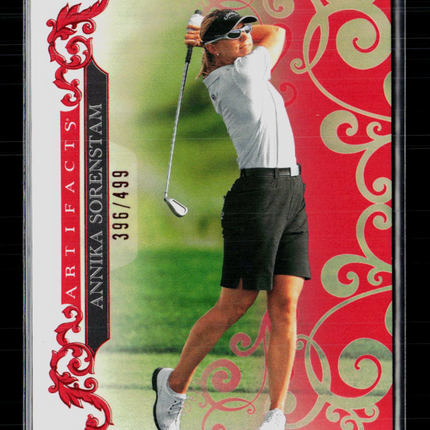 2026 Upper Deck Artifacts Golf Annika Sorenstam #6 Red 396/499