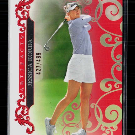 2026 Upper Deck Artifacts Golf Jessica Korda #38 Red 427/499