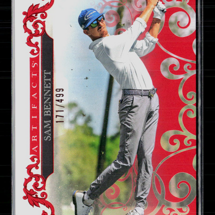 2026 Upper Deck Artifacts Golf Sam Bennett #37 Red 171/499