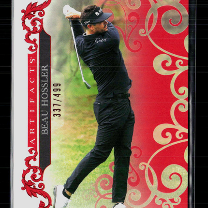 2026 Upper Deck Artifacts Golf Beau Hossler #16 Red 337/499