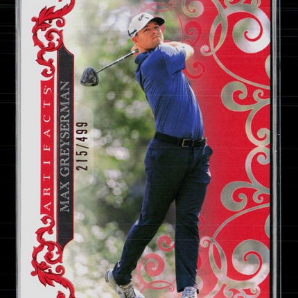 2026 Upper Deck Artifacts Golf Max Greyserman #27 Red 215/499