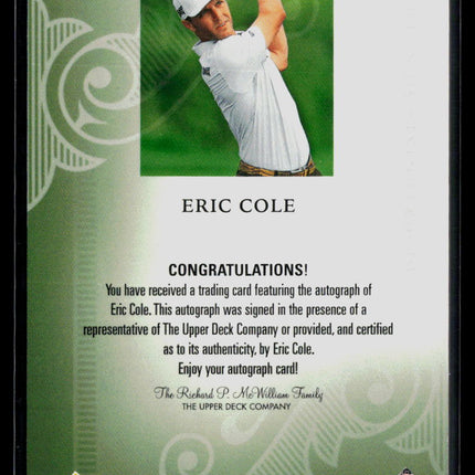 2026 Upper Deck Artifacts Golf Eric Cole #OS-EC Opportunists Signatures Auto