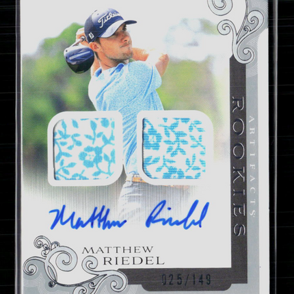 2026 Upper Deck Artifacts Golf Matthew Riedel Rc Pstch Auto #AR-RI 025/149