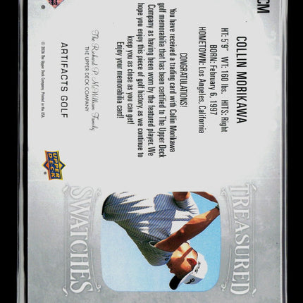 2026 Upper Deck Artifacts Golf Collin Morikawa #TS-CM Treasured Swatches