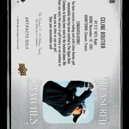 2026 Upper Deck Artifacts Golf Celine Boutier #TS-CB Treasured Swatches