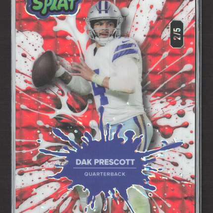 2025 Wild Card Splat Dak Prescott #SBRED03-DP Red 2/5