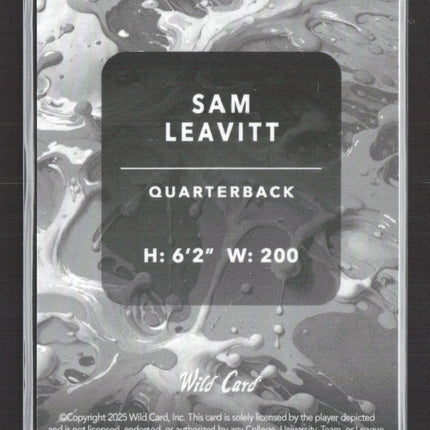 2025 Wild Card Splat Sam Leavitt #SBTEA02-SL Teal 4/8