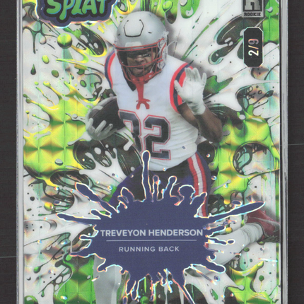 2025 Wild Card Splat Treveyon Henderson #SBLIM01-TH Lime Green 2/9