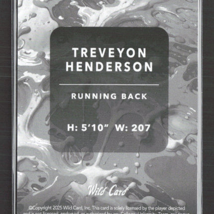 2025 Wild Card Splat Treveyon Henderson #SBLIM01-TH Lime Green 2/9