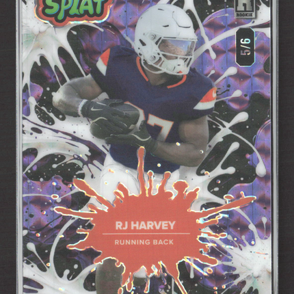 2025 Wild Card Splat RJ Harvey #SBPUR04-RH Purple 5/6