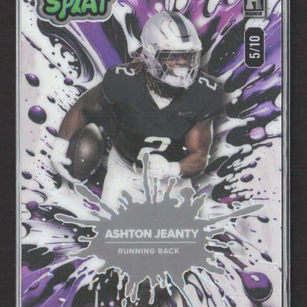2025 Wild Card Splat Ashton Jeanty #SBPUR01-AJ Purple 5/10