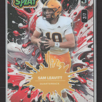 2025 Wild Card Splat Sam Leavitt #SBRED04-SL Red 2/7