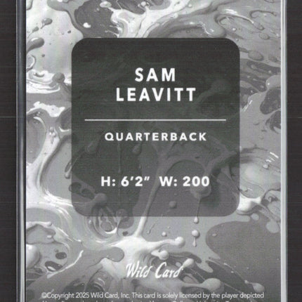 2025 Wild Card Splat Sam Leavitt #SBRED04-SL Red 2/7