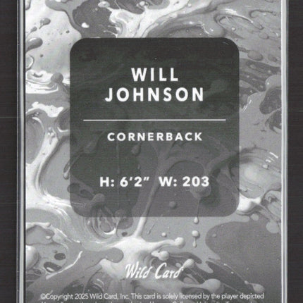 2025 Wild Card Splat Will Johnson #SBRED02-WJ Red 2/3