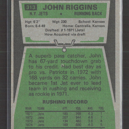 1975 Topps John Riggins #313