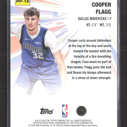 2025 Topps Power Players Cooper Flagg #PP-16