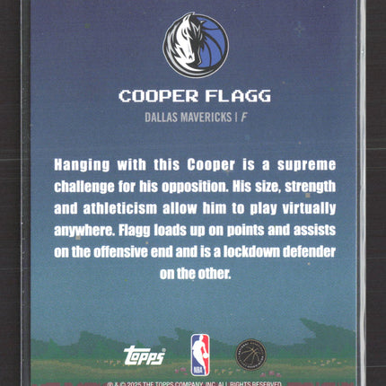 2025 Topps 8-Bit Ballers Cooper Flagg #8B-31 RC