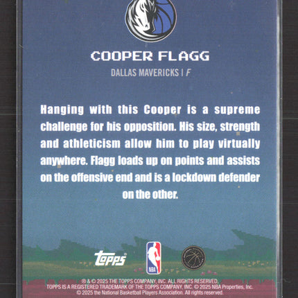 2025 Topps 8-Bit Ballers Cooper Flagg #8B-31 RC