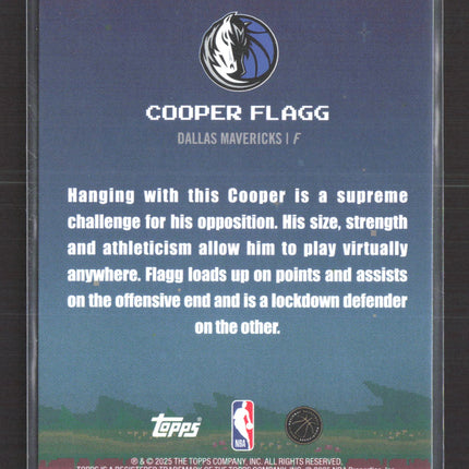 2025 Topps 8-Bit Ballers Cooper Flagg #8B-31 RC