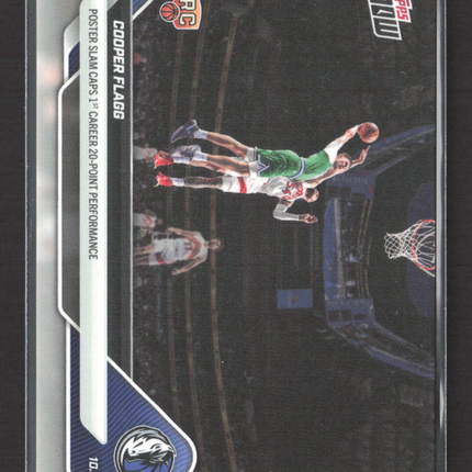 2025 Topps Now Cooper Flagg #28 RC