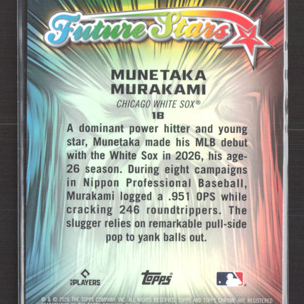 2026 Topps Chrome Future Stars Munetaka Murakami #FS-1 RC