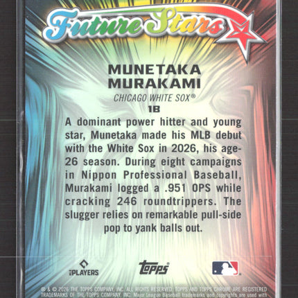 2026 Topps Chrome Future Stars Munetaka Murakami #FS-1 RC