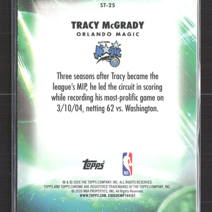 2026 Topps Chrome Stratospheric Stars Tracy McGrady #ST-25
