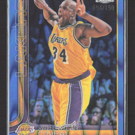 2026 Topps Chrome Shaquille O'Neal #142 Blue Refractor 094/150