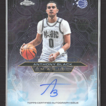 2026 Topps Chrome Updates Basketball Chromographs Anthony Black #CH-ABL Auto