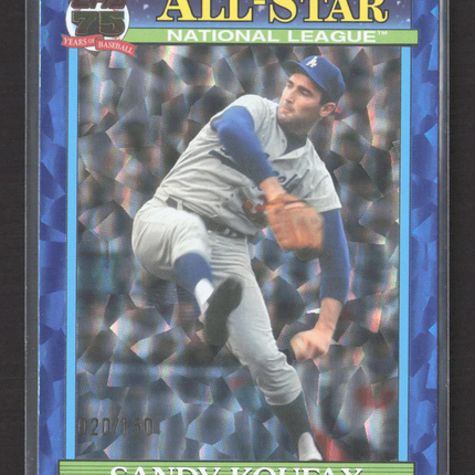 2026 Topps 75 Years of Baseball Sandy Koufax #91AS-40 Blue 020/150
