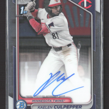 2024 Bowman Chrome Kaelen Culpepper #CPA-KC Auto