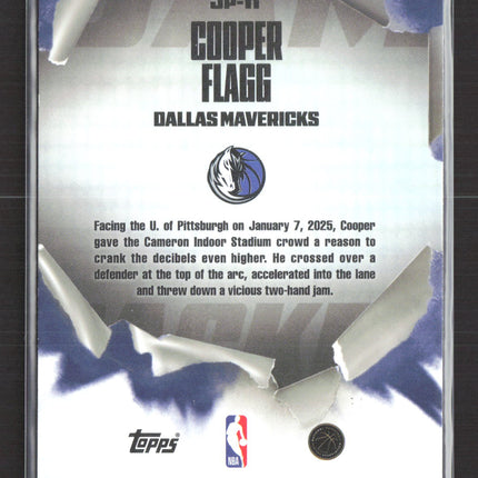 2026 Topps Jam Packed Cooper Flagg #JP-11 33/75 RC