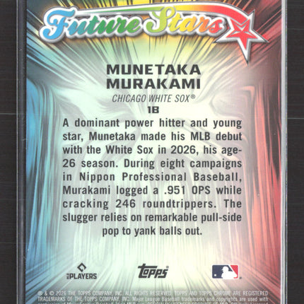2026 Topps Chrome Future Stars Munetaka Murakami #FS-1 RC