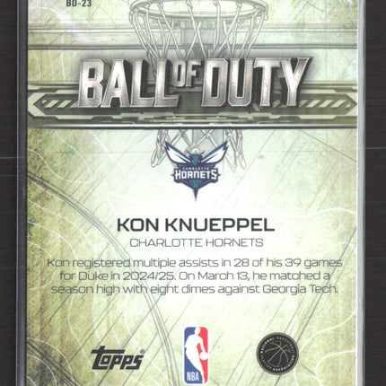 2025 Topps Chrome Ball of Duty Kon Knueppel #BD-23 RC Wave