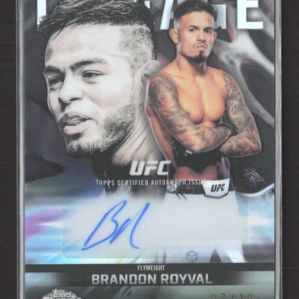 2026 Topps Chrome UFC Lineage Brandon Royval #CCA-BR 07/10 Auto