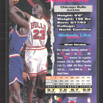 1993 Topps Stadium Club Michael Jordan #169