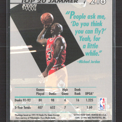 1993 Fleer Ultra Michael Jordan #216