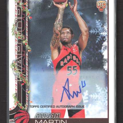 2025 Topps Holiday Mega Basketball Alijah Martin #H199 RC Auto