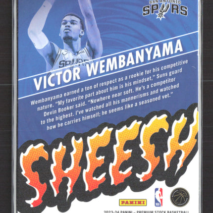 2024 Panini NBA Hoops Premium Stock Sheesh Victor Wembanyama #12 RC