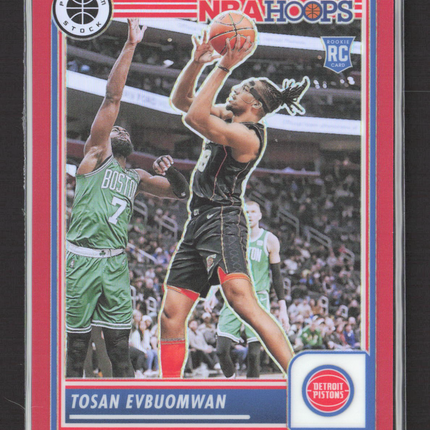 2024 Panini NBA Hoops Premium Stock Tosan Evbuomwan #133 Red RC /275
