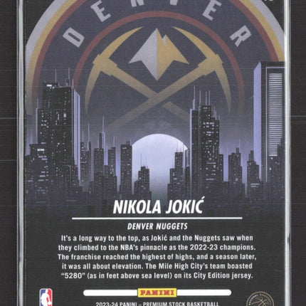 2024 Panini NBA Hoops Premium Stock City Edition Nikola Jokić #13