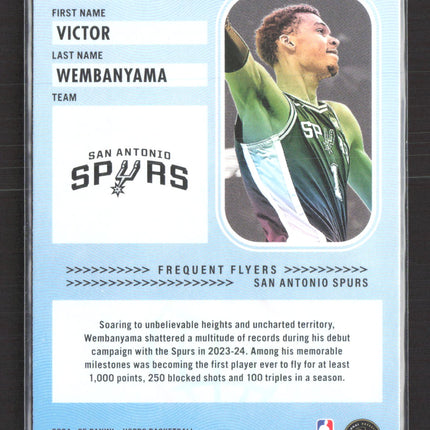 2024 Panini Hoops Frequent Flyers Victor Wembanyama #10 Winter