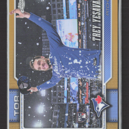2026 Topps Chrome Trey Yesavage #86 Gold Variation /50