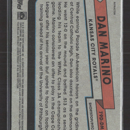 2025 Bowman Chrome Dan Marino #79D-DM Refractor