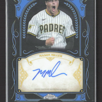 2026 Topps Chrome Ink Strokes Mason Miller #IS-MMI Blue Refractor 056/150 Auto