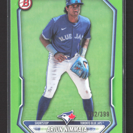 2026 Bowman Arjun Nimmala #BP-67 Green 182/399