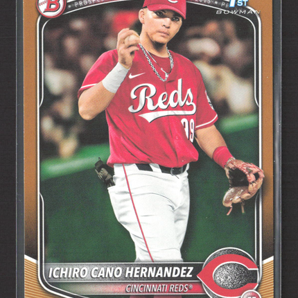 2025 Bowman Prospects Ichiro Cano Hernandez #BP-18 Gold 16 / 50