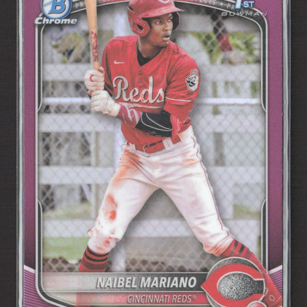 2025 Bowman Chrome Naibel Mariano #BCP-99 Purple Refractor 121/199